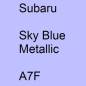 Preview: Subaru, Sky Blue Metallic, A7F.